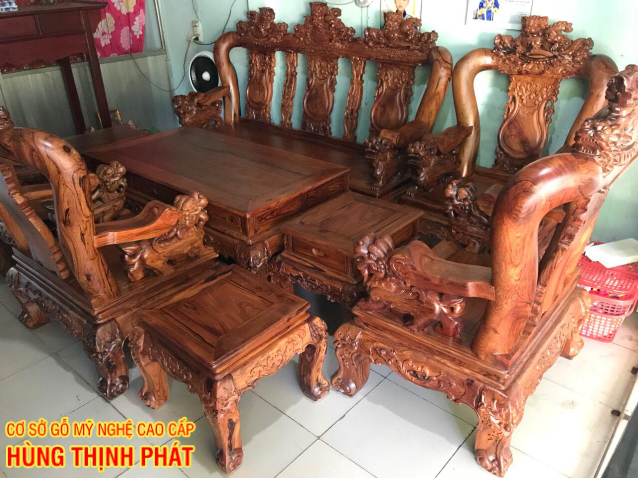 tổng quan bộ bàn ghế gỗ Cẩm Lai