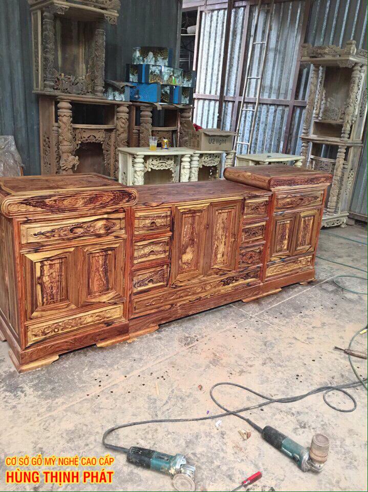 tủ tivi gỗ Cẩm Lai