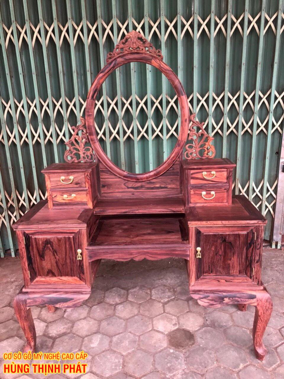 bàn trang điểm gỗ Cẩm Lai