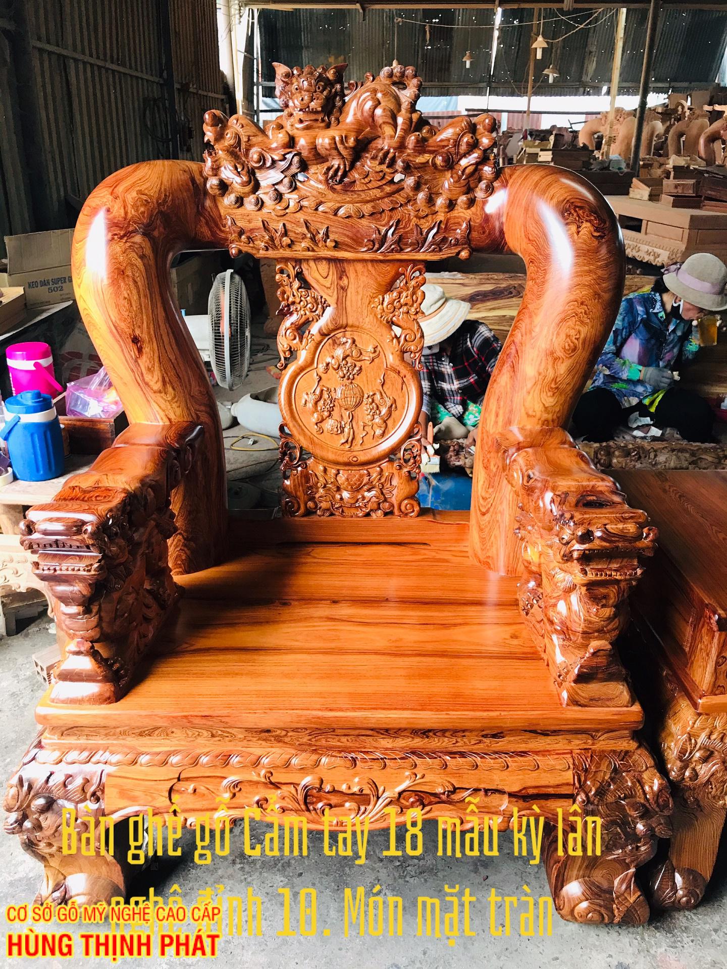 ghế con Gỗ Cẩm Lai tay 18