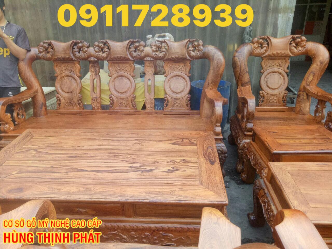 Bàn ghế gỗ Cẩm LAI 10 MÓN