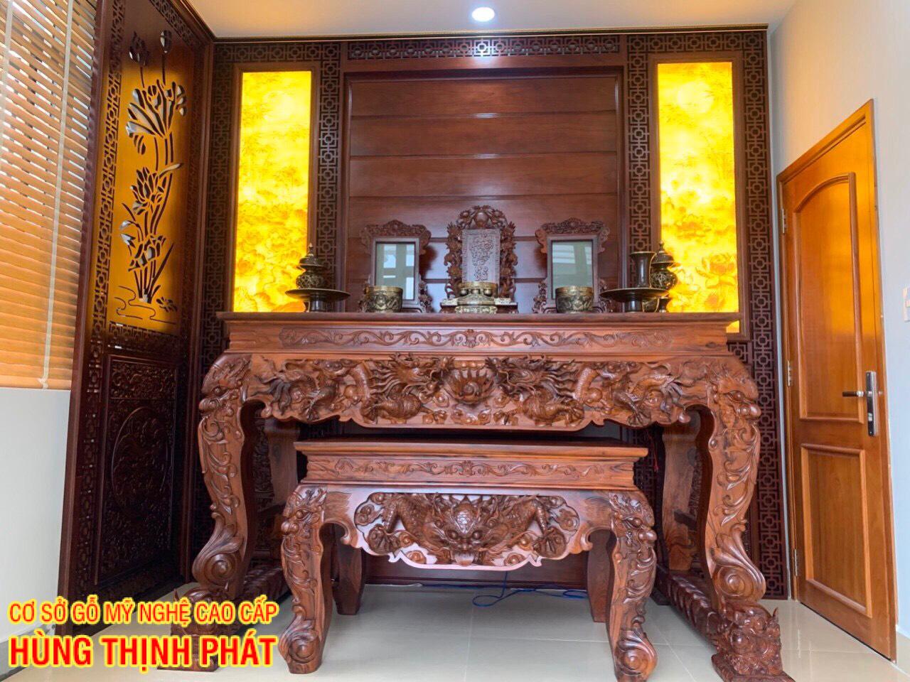 sâp thờ gỗ Cẩm Lai Kiểu Mẹ Con