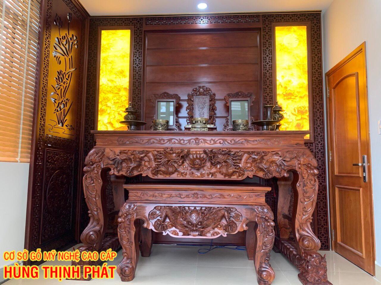 sập thờ gỗ Cẩm Lai kiểu Mẹ Con