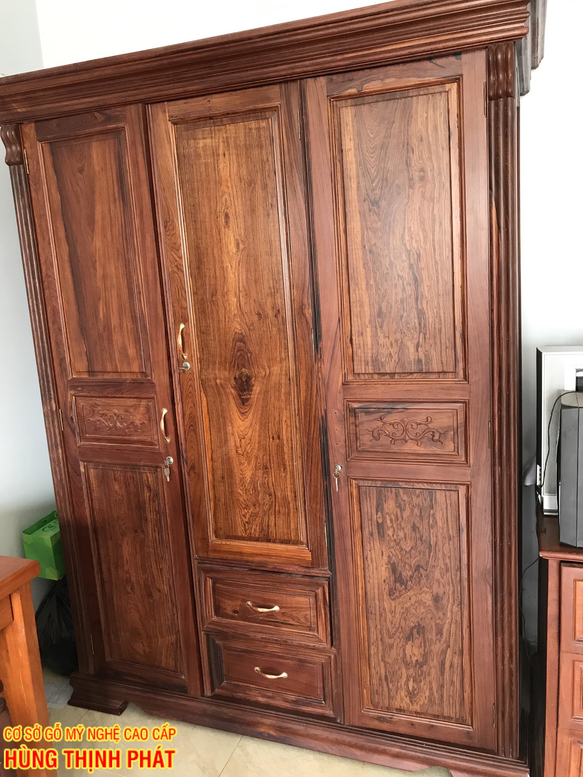 tủ quần áo gỗ Cẩm Lai