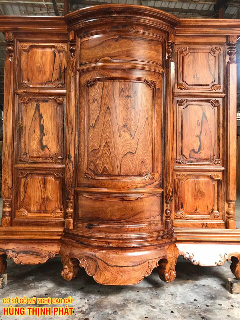 tủ thờ gỗ Cẩm Lai kiểu bụng phệ