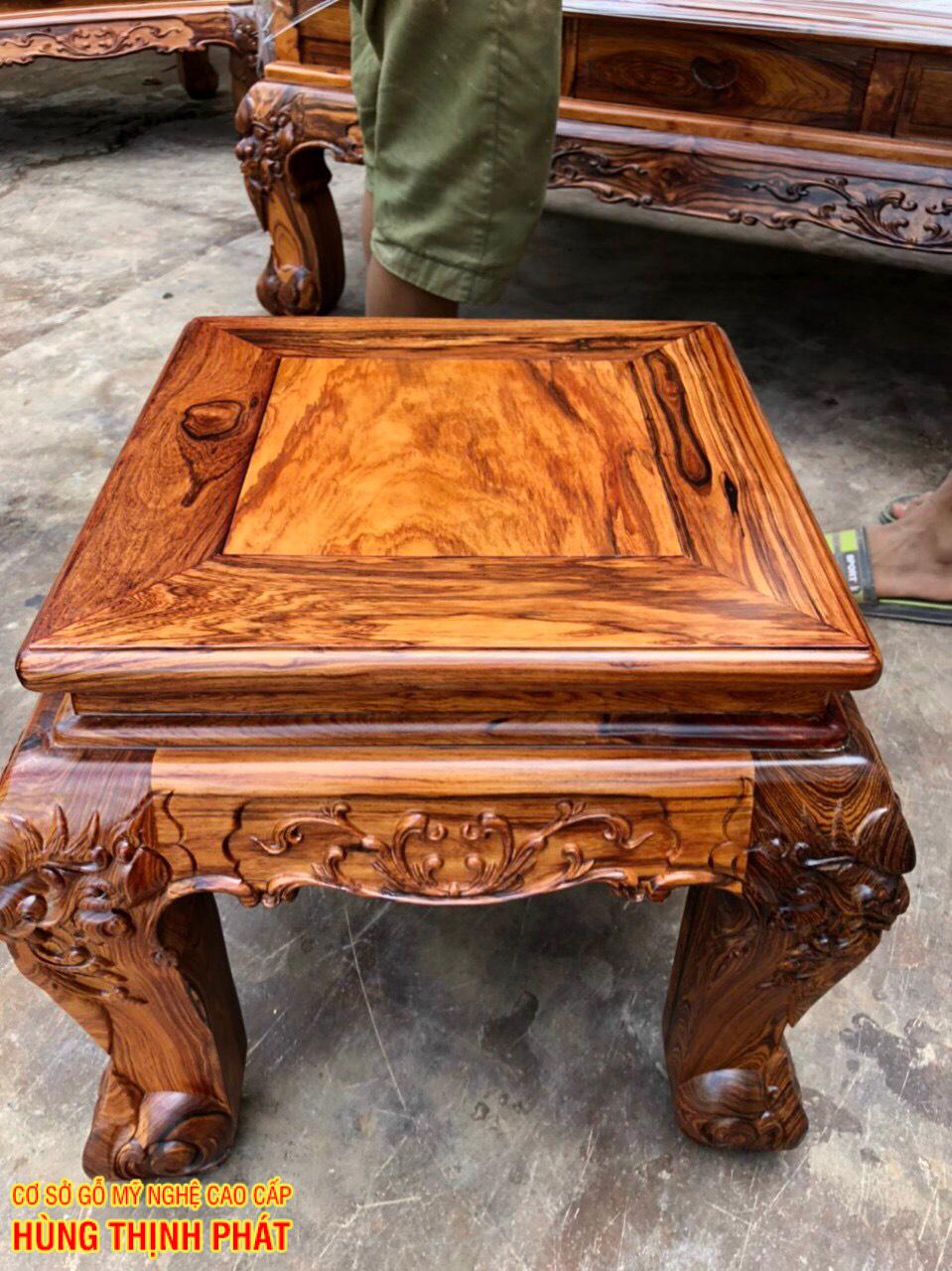 đôn chữ nhật gỗ cẩm lai