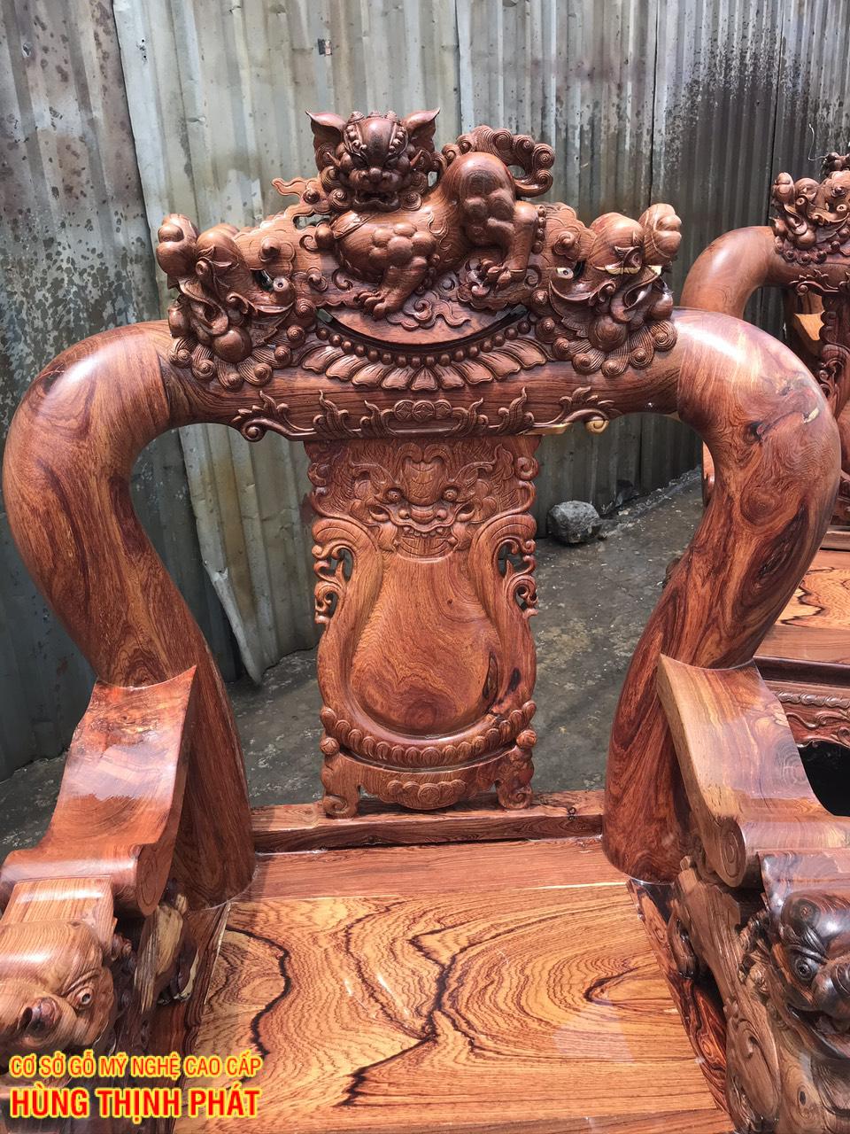 GHẾ CON BỘ BÀN GHẾ PHÒNG KHÁCH GỖ CẨM LAI