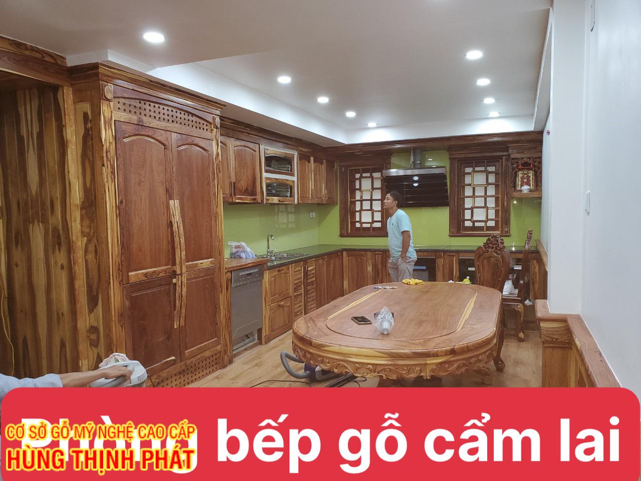 NỘI THẤT NHÀ BẾP GỖ CẨM LAI