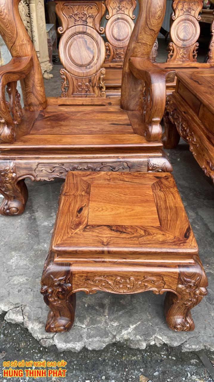 ĐÔN BỘ BÀN GHẾ PHÒNG KHACH TAY 14 6 MÓN MẶT LONG KHUNG