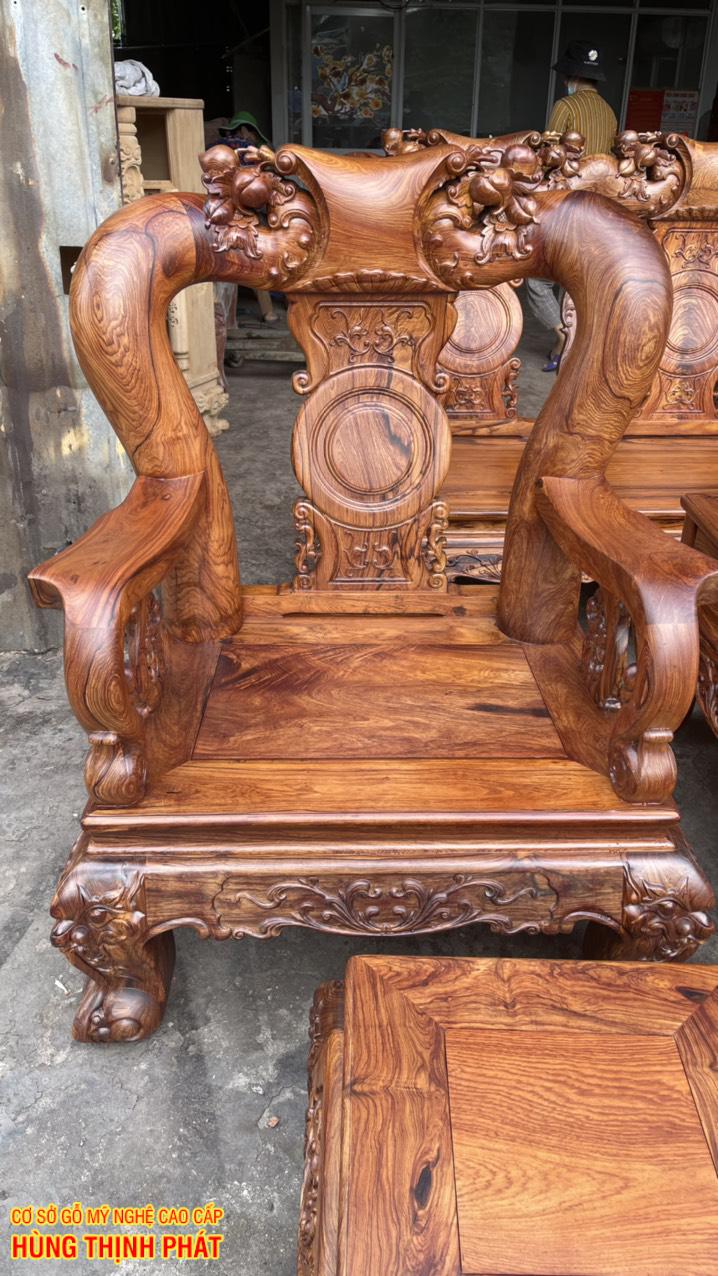 GHẾ CHIẾC BỘ BÀN GHẾ PHÒNG KHACH TAY 14 6 MÓN MẶT LONG KHUNG