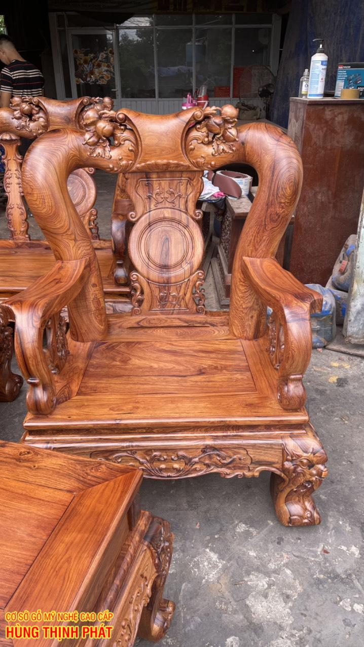 GHẾ CHIẾC BỘ BÀN GHẾ PHÒNG KHACH TAY 14 6 MÓN MẶT LONG KHUNG