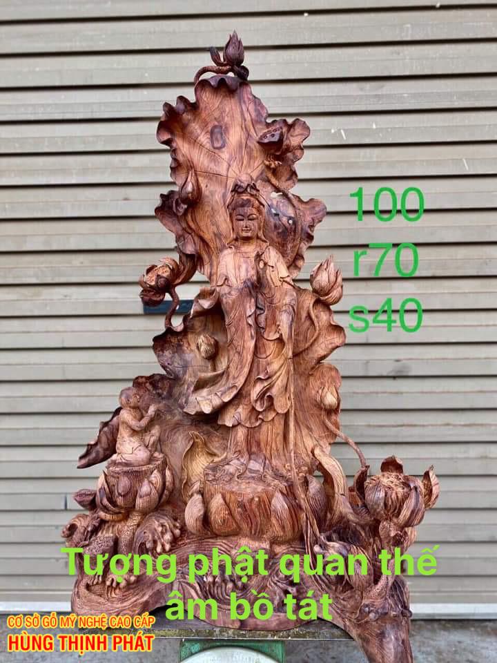 TƯỢNG PHẬT GỖ CẨM LAI