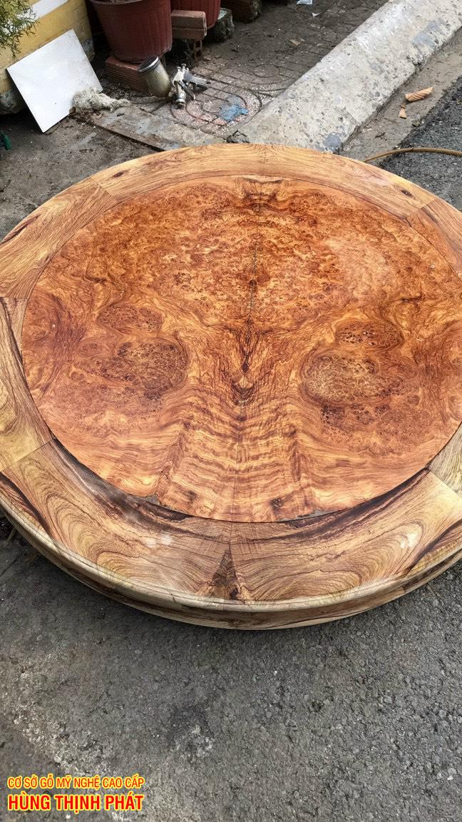 MỘT SỐ MẪU BÀN ĂN GỖ CẨM LAI MẶT TRÒN DO HÙNG THỊNH PHÁT CHẾ TÁC