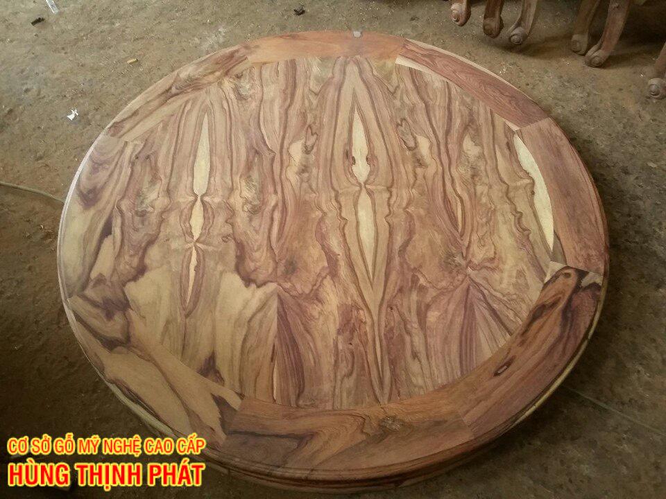MỘT SỐ MẪU BÀN ĂN GỖ CẨM LAI MẶT TRÒN DO HÙNG THỊNH PHÁT CHẾ TÁC