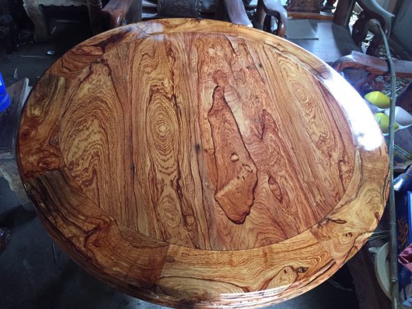 Mẫu bàn ăn Mặt Tròn gỗ Cẩm Lai