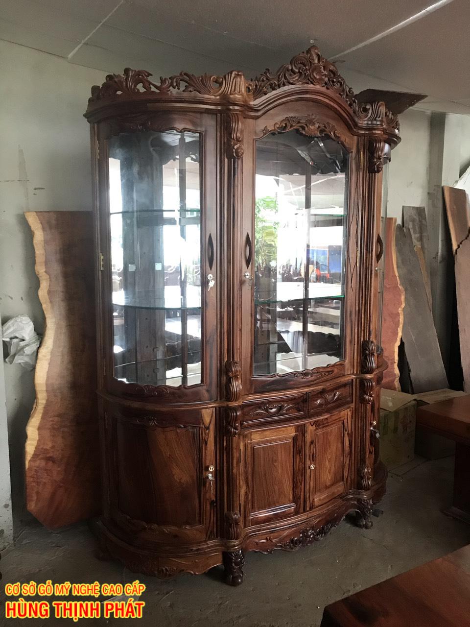 TỦ RƯỢU GỖ CẨM LAI CAO CẤP