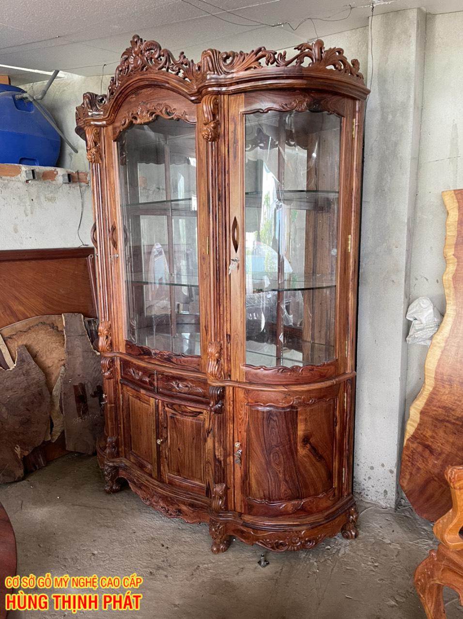 TỦ RƯỢU GỖ CẨM LAI CAO CẤP