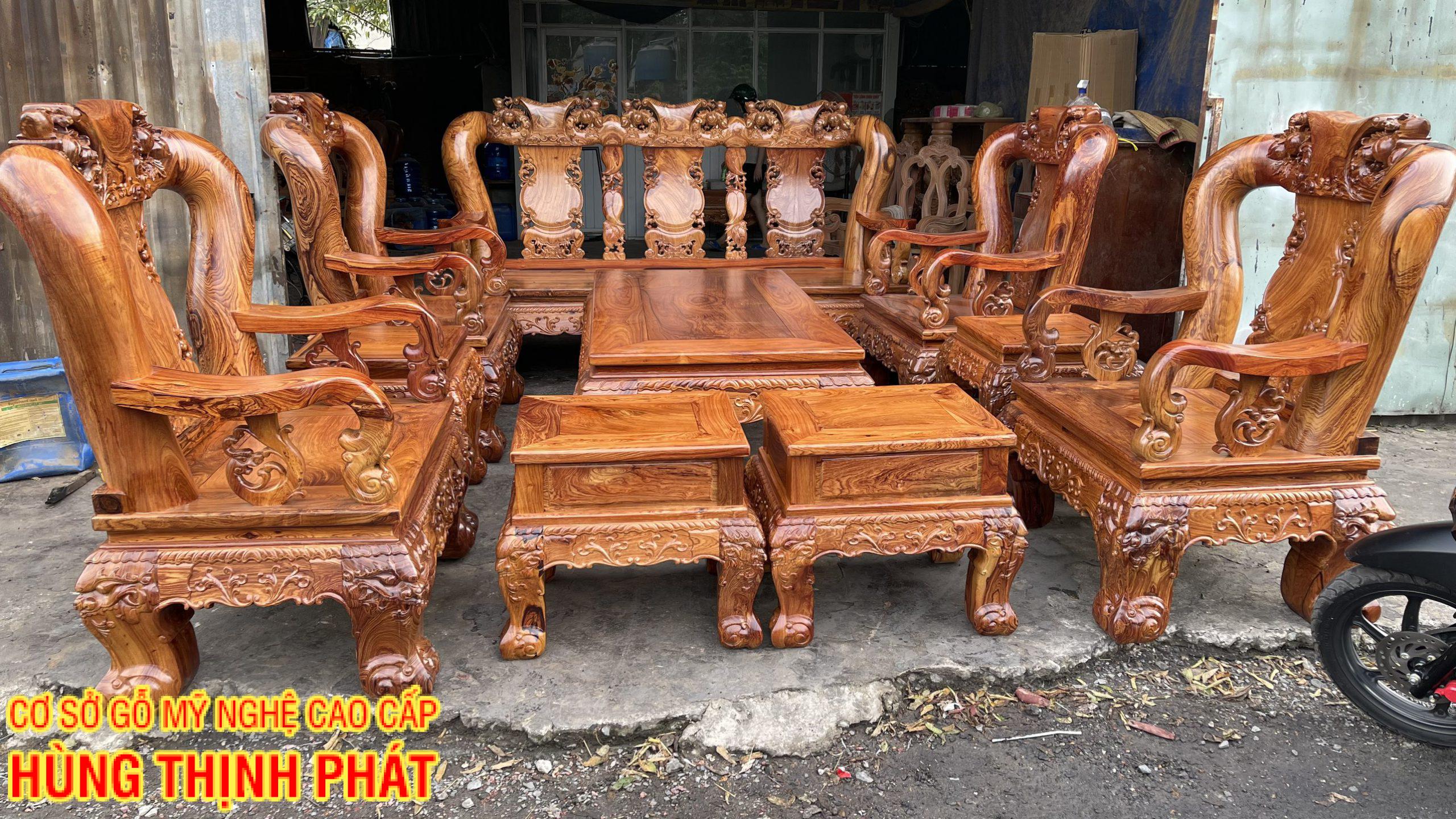 Bộ bàn ghế Cẩm Lai tay 16