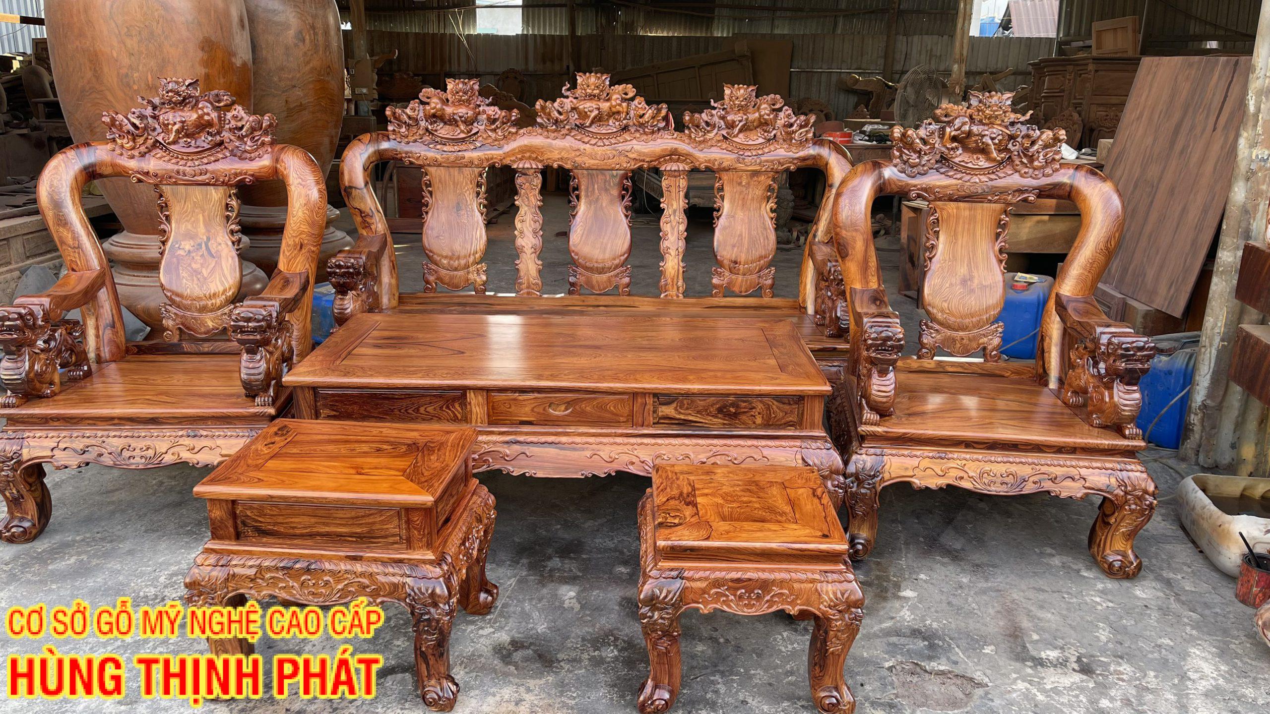 BỘ BÀN GHẾ GỖ CẨM LAI SIÊU VIP