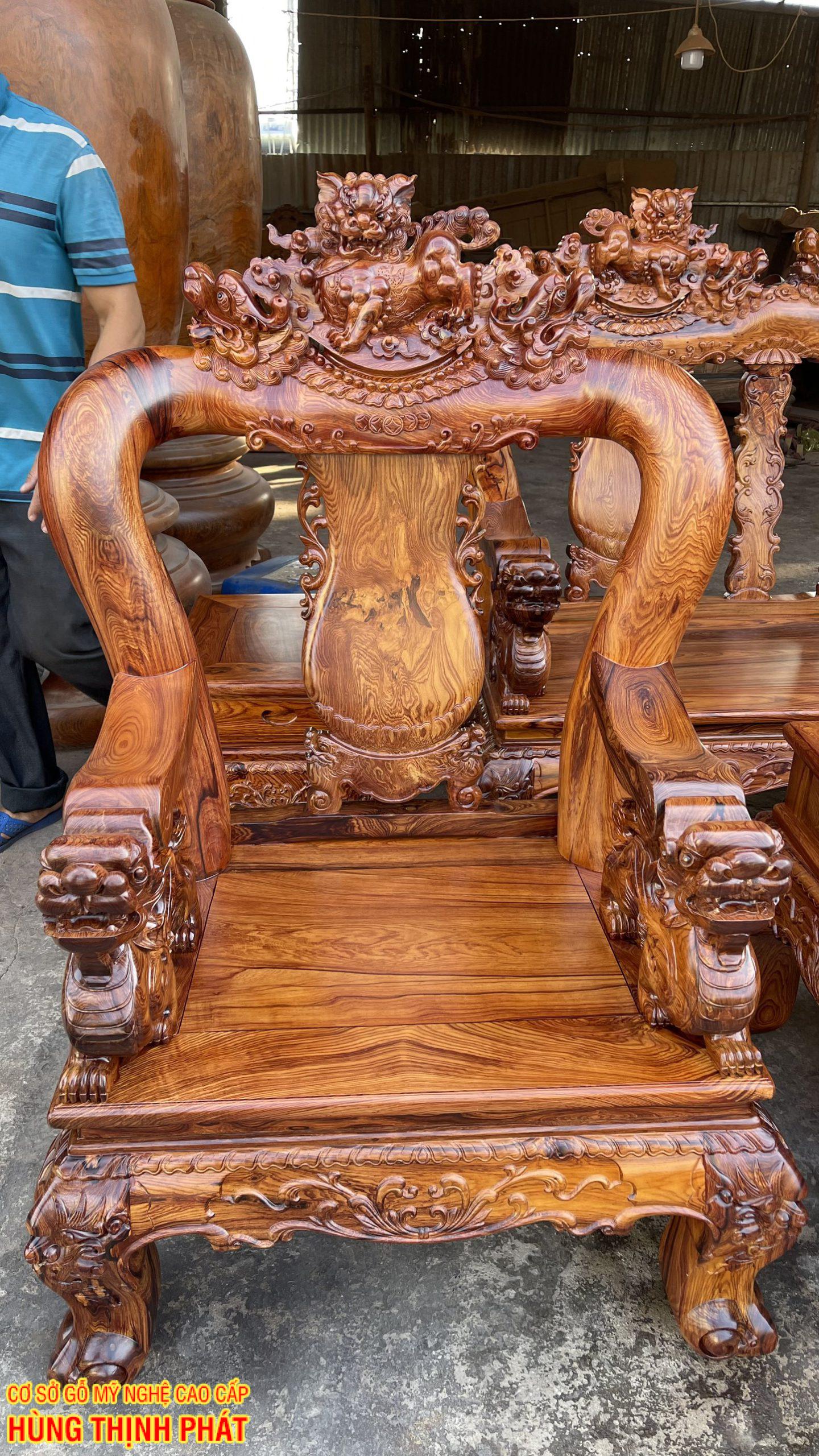 BỘ BÀN GHẾ GỖ CẨM LAI SIÊU VIP