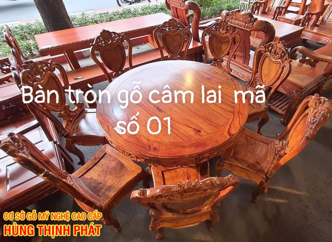BÀN GHẾ ĂN GỖ CẨM LAI BGA 0099
