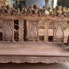 BỘ BÀN GHẾ PHÒNG KHÁCH GỖ CẨM LAI TAY 14 ĐỤC NGHÊ ĐỈNH