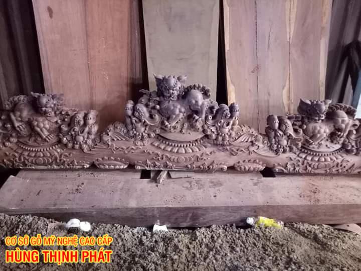 BỘ BÀN GHẾ PHÒNG KHÁCH GỖ CẨM LAI TAY 14 ĐỤC NGHÊ ĐỈNH