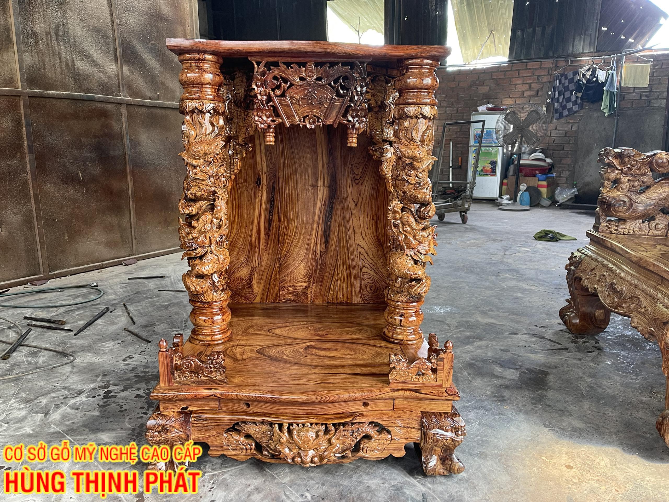 BÀN THỜ ÔNG ĐỊA GỖ CẨM LAI BTOD007
