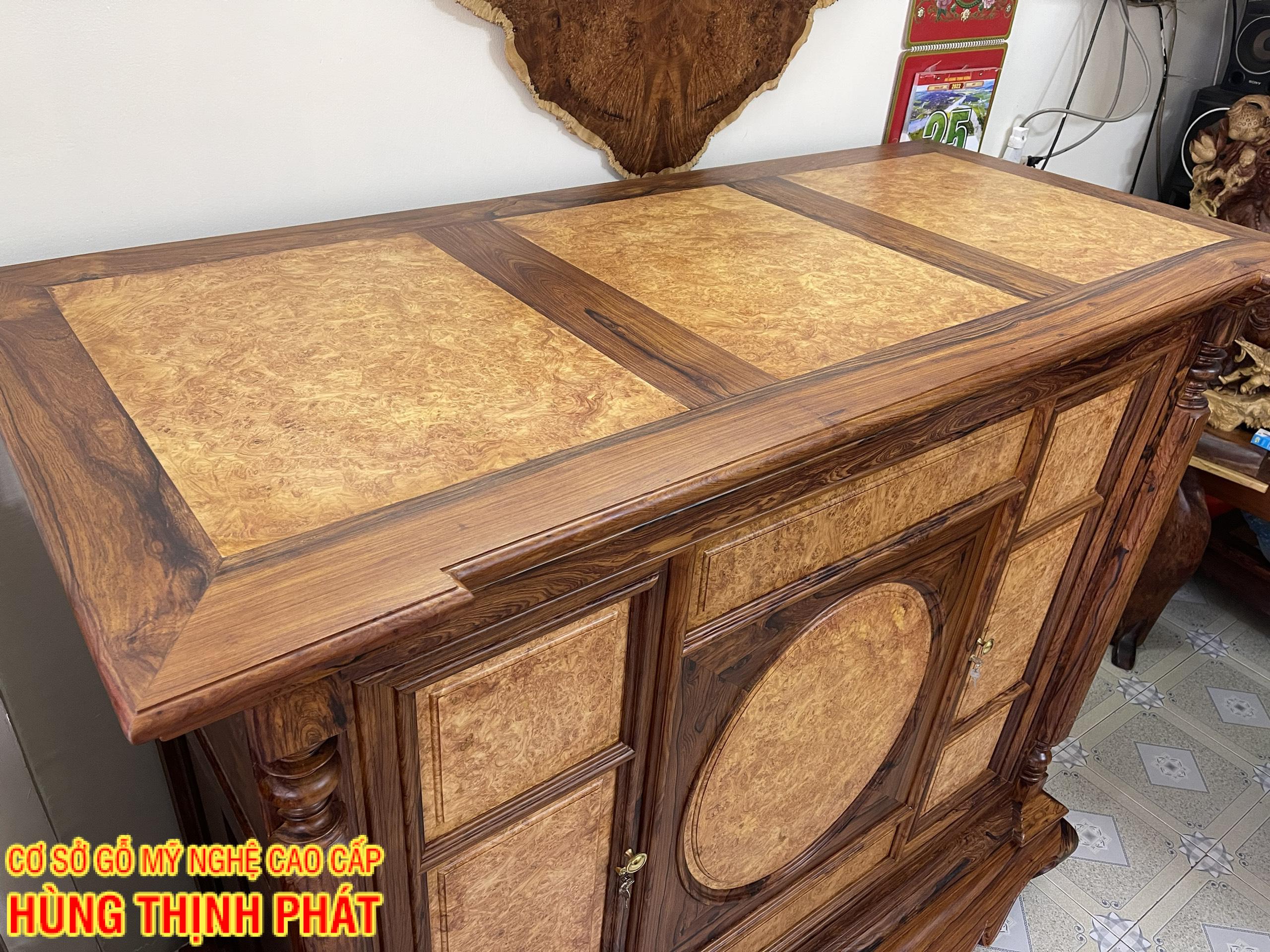 TỦ THỜ CẨM LAI NU GÕ ĐỎ HOÀN THIỆN