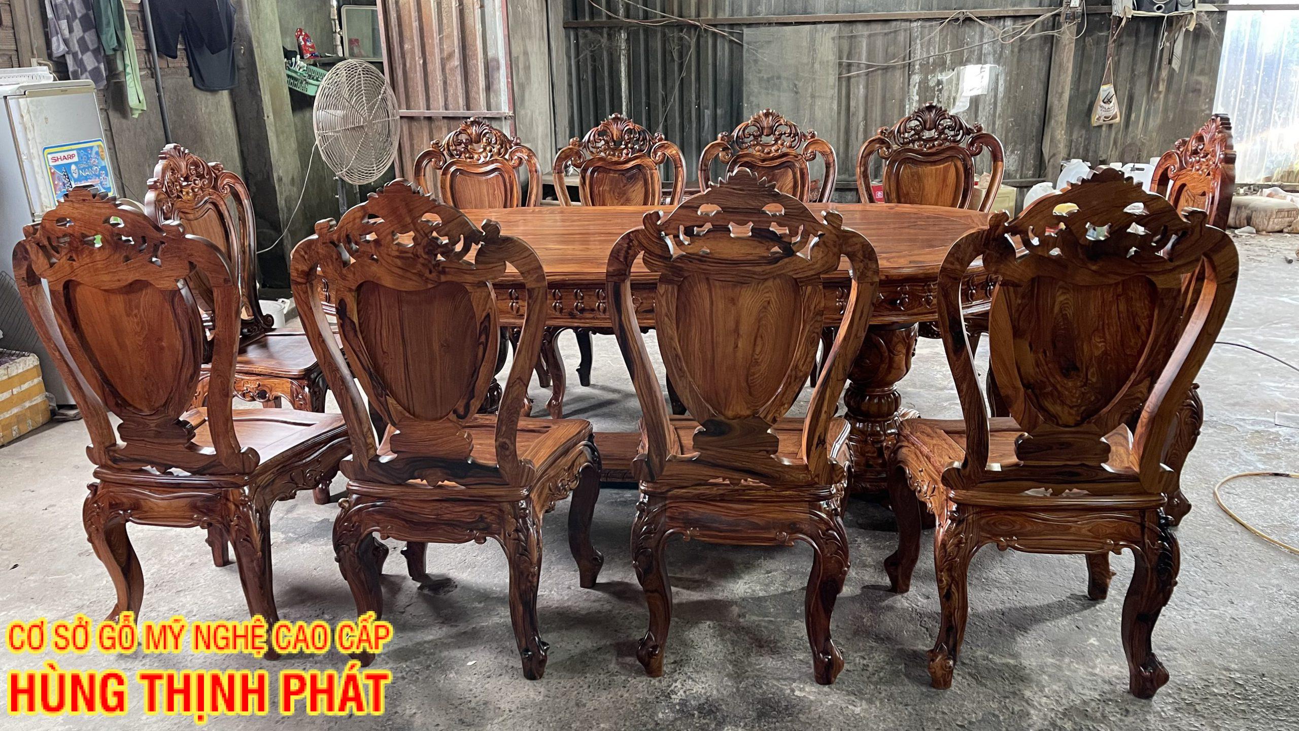 BỘ BÀN ĂN TÂN CỔ ĐIỂN MẪU LOUIS