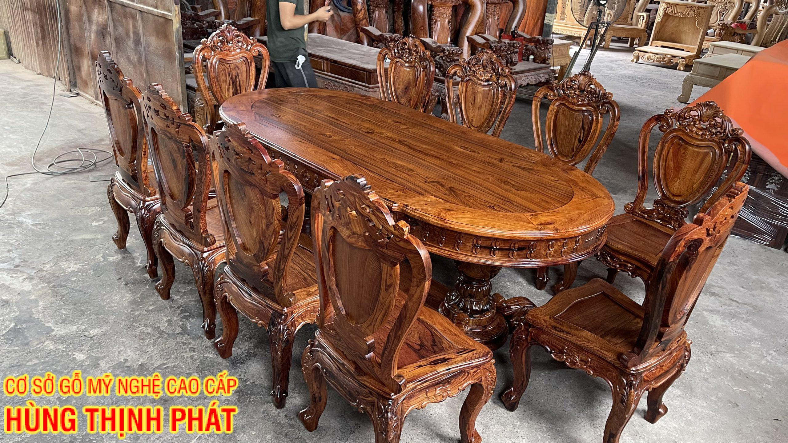 BỘ BÀN ĂN TÂN CỔ ĐIỂN MẪU LOUIS