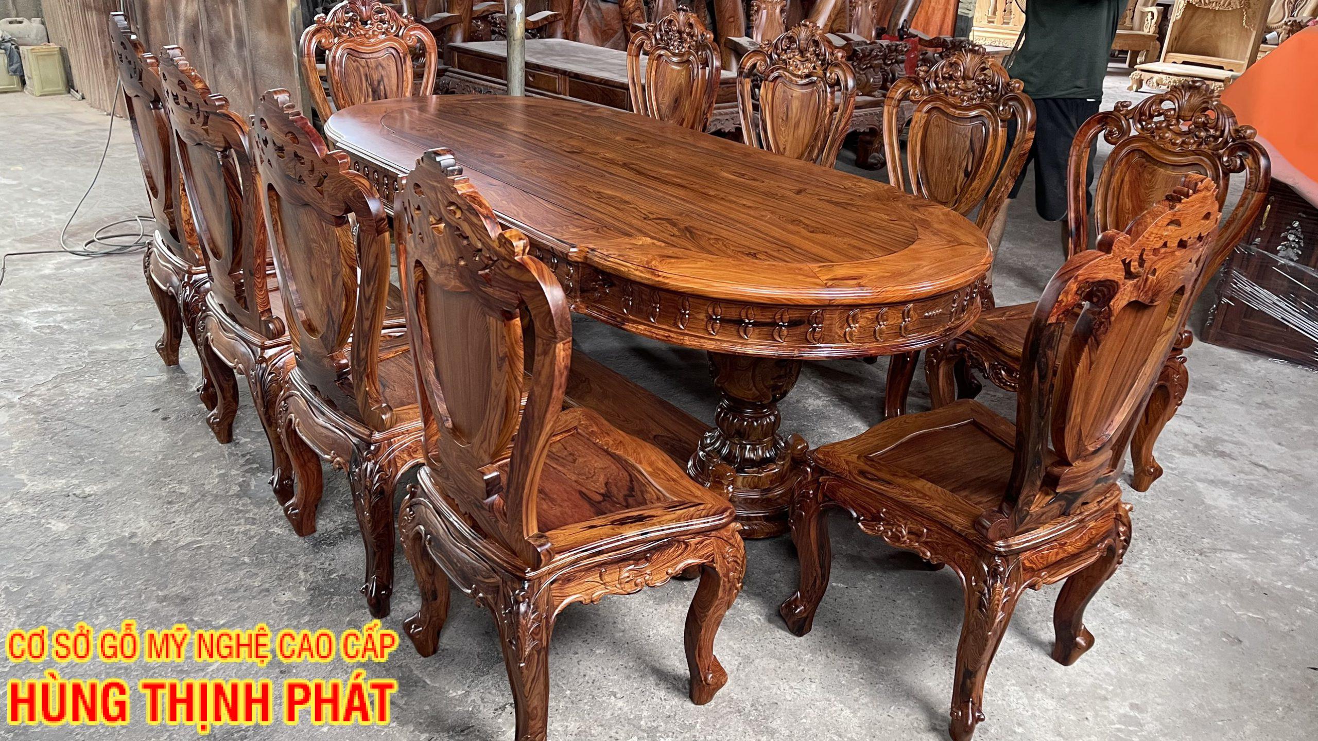 BỘ BÀN ĂN TÂN CỔ ĐIỂN MẪU LOUIS