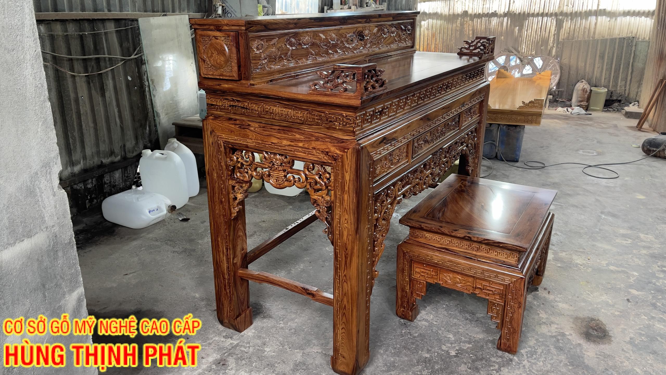 BÀN THỜ GỖ CẨM LAI CAO CẤP