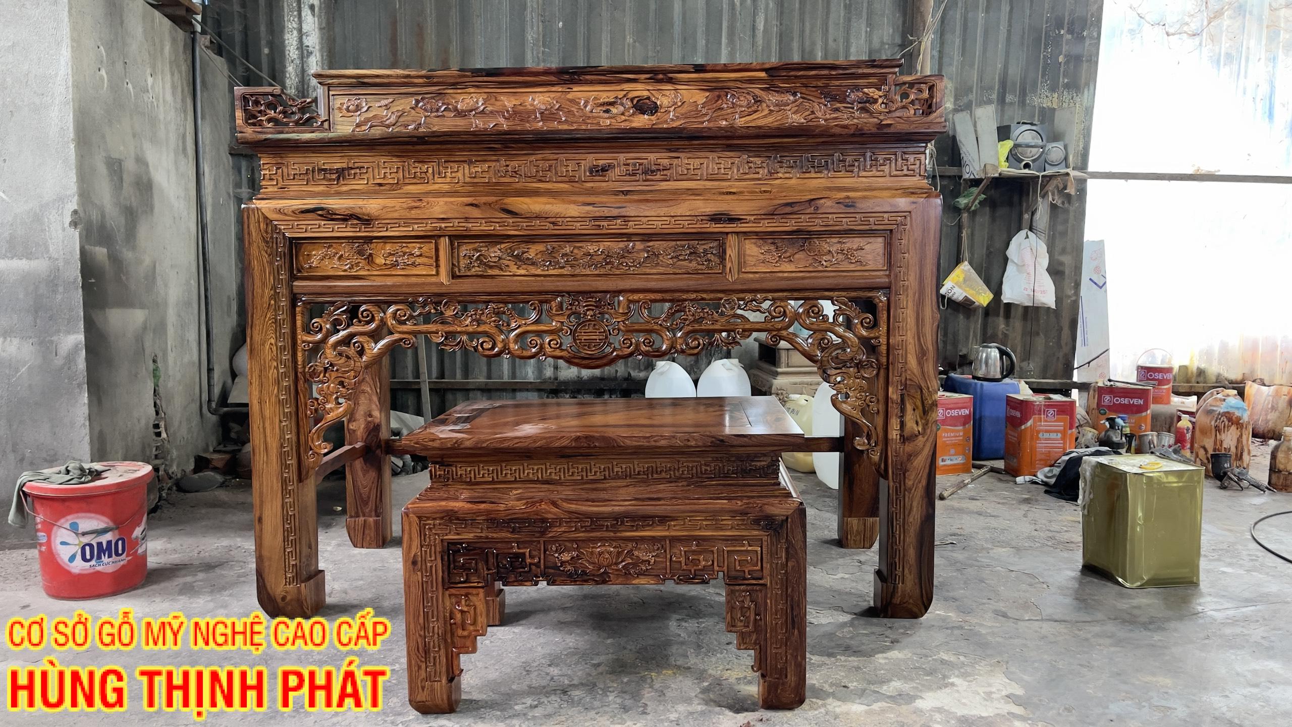 BÀN THỜ GỖ CẨM LAI CAO CẤP