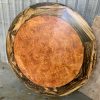 Bộ bàn ăn tròn gỗ Mun sọc mặt gỗ Nu Hương