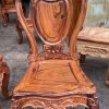 Bộ bàn ghế ăn ô van khuyến gỗ Cẩm Lai