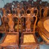 Bộ bàn ghế ăn ô van khuyến gỗ Cẩm Lai