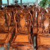 Bộ bàn ghế ăn ô van khuyến gỗ Cẩm Lai
