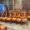 Bộ bàn ghế ăn ô van khuyến gỗ Cẩm Lai