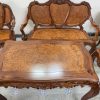 Bộ Bàn Ghế Louis 3 Buồng 9 Món – Nét Đẹp Tân Cổ Điển Từ Gỗ Hương và Cẩm Lai