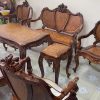 Bộ Bàn Ghế Louis 3 Buồng 9 Món – Nét Đẹp Tân Cổ Điển Từ Gỗ Hương và Cẩm Lai