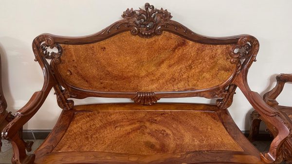 Bộ Bàn Ghế Louis Nu Gỗ Cẩm Lai 9 Món – Kiệt Tác Nội Thất Đẳng Cấp