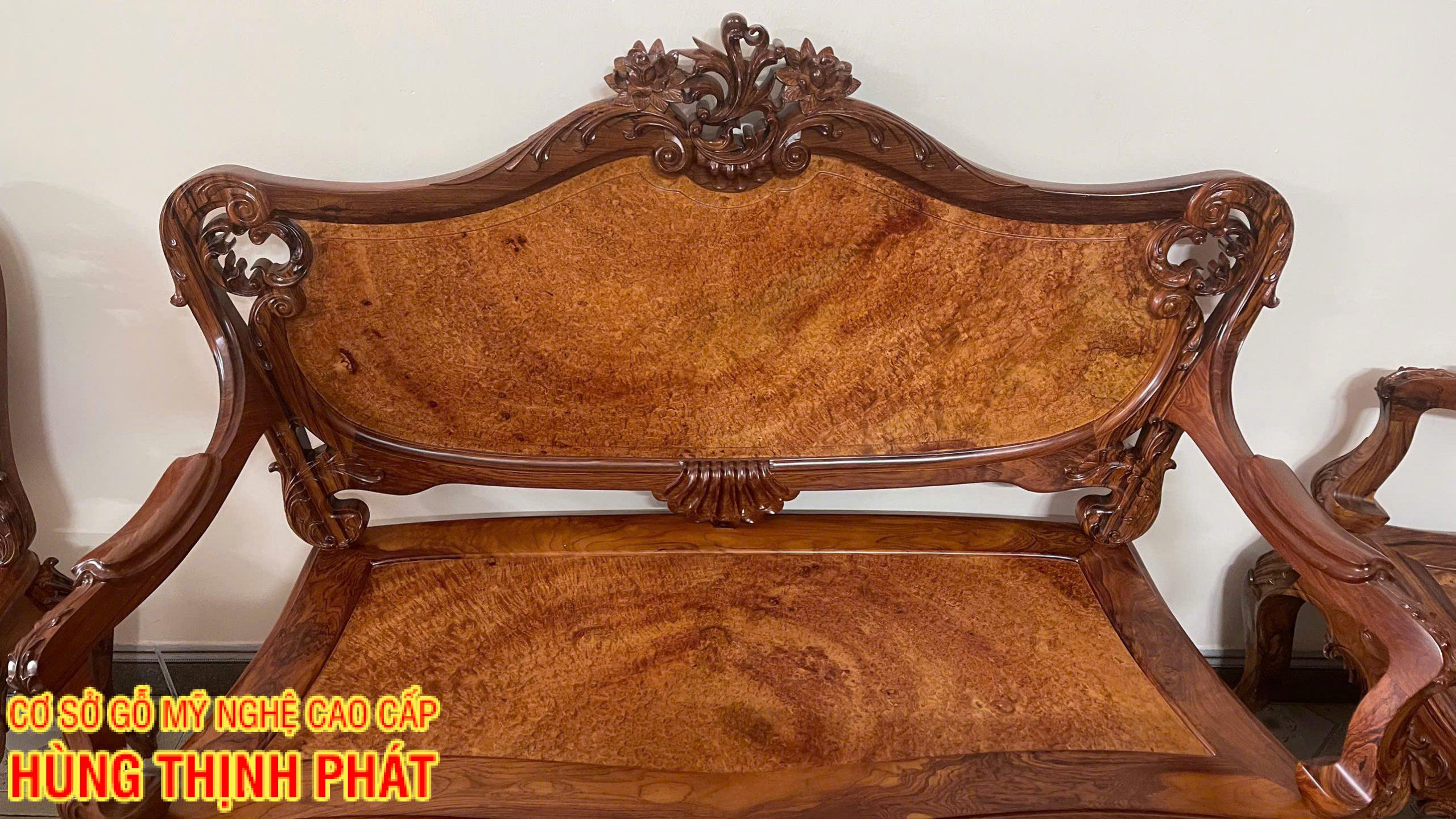 Bộ Bàn Ghế Louis Nu Gỗ Cẩm Lai 9 Món – Kiệt Tác Nội Thất Đẳng Cấp