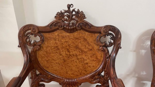 Bộ Bàn Ghế Louis Nu Gỗ Cẩm Lai 9 Món – Kiệt Tác Nội Thất Đẳng Cấp