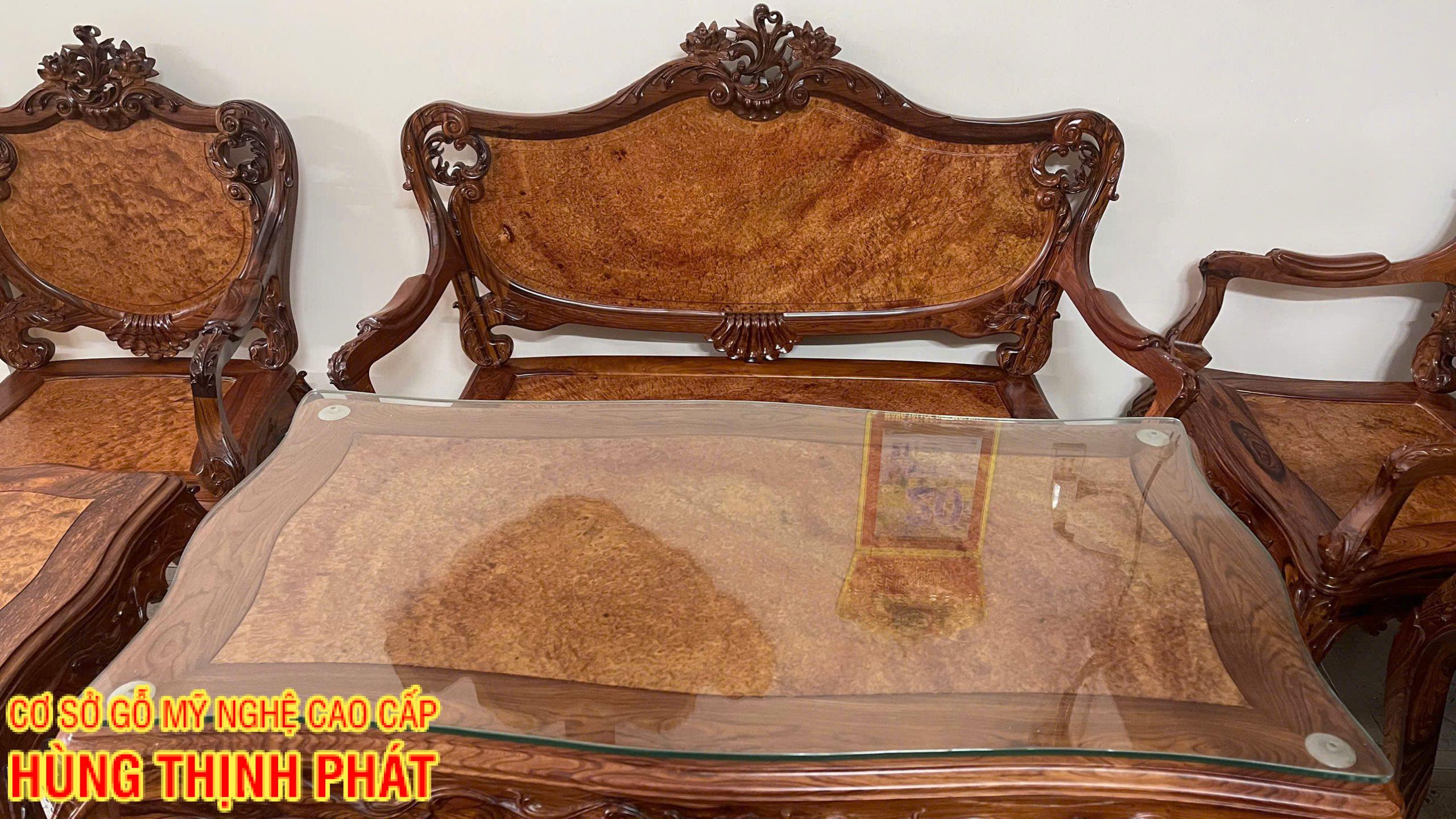 Bộ Bàn Ghế Louis Nu Gỗ Cẩm Lai 9 Món – Kiệt Tác Nội Thất Đẳng Cấp