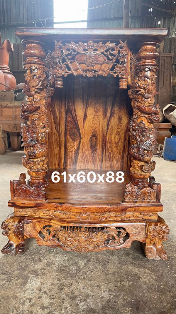 Ba Mẫu Bàn Thờ Ông Địa Ông Thần Tài Gỗ Cẩm Lai – Nét Đẹp Tâm Linh Cho Không Gian Việt