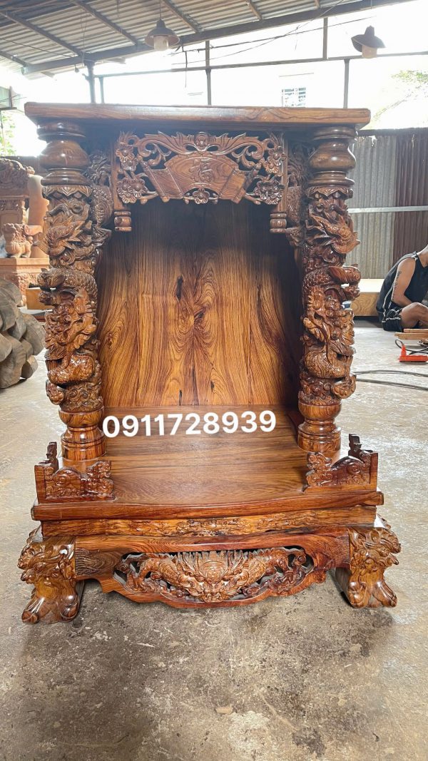 Ba Mẫu Bàn Thờ Ông Địa Ông Thần Tài Gỗ Cẩm Lai – Nét Đẹp Tâm Linh Cho Không Gian Việt