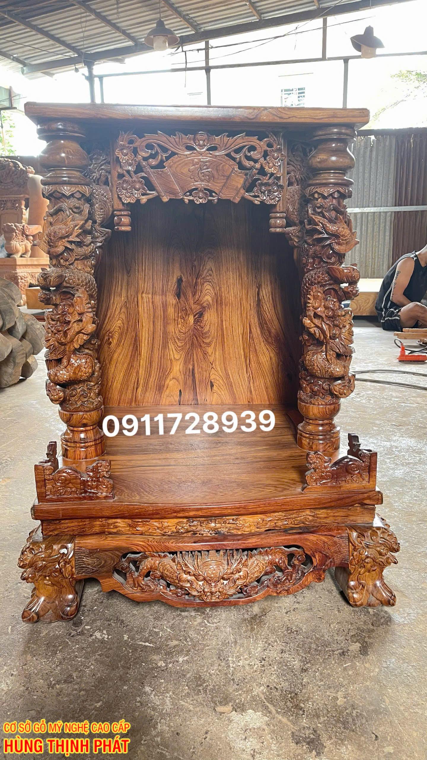 Ba Mẫu Bàn Thờ Ông Địa Ông Thần Tài Gỗ Cẩm Lai – Nét Đẹp Tâm Linh Cho Không Gian Việt