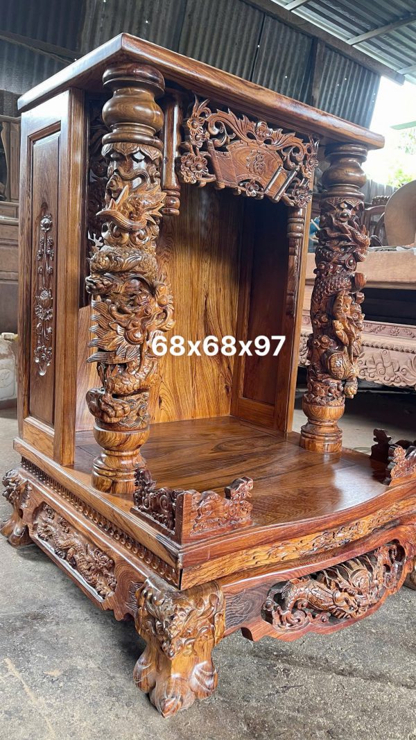 Ba Mẫu Bàn Thờ Ông Địa Ông Thần Tài Gỗ Cẩm Lai – Nét Đẹp Tâm Linh Cho Không Gian Việt
