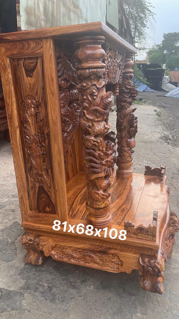 Ba Mẫu Bàn Thờ Ông Địa Ông Thần Tài Gỗ Cẩm Lai – Nét Đẹp Tâm Linh Cho Không Gian Việt
